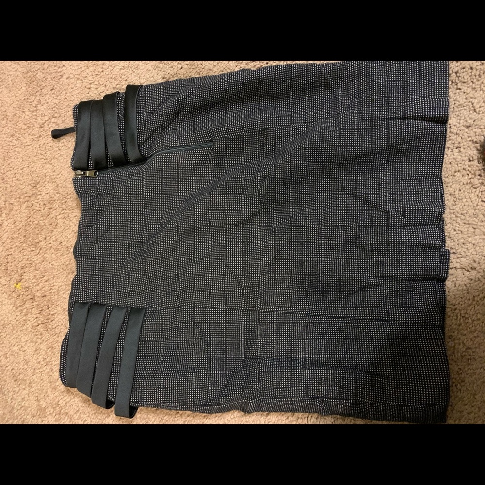 Emporio Armani skirt with leather accents.